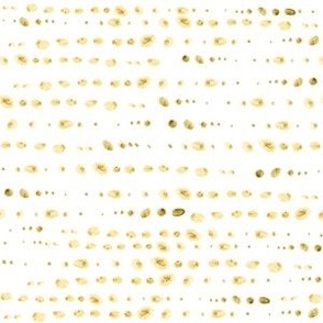 medium gold line dots on white 