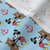 Smaller Steamboat Willie Nautical Mouse Blue
