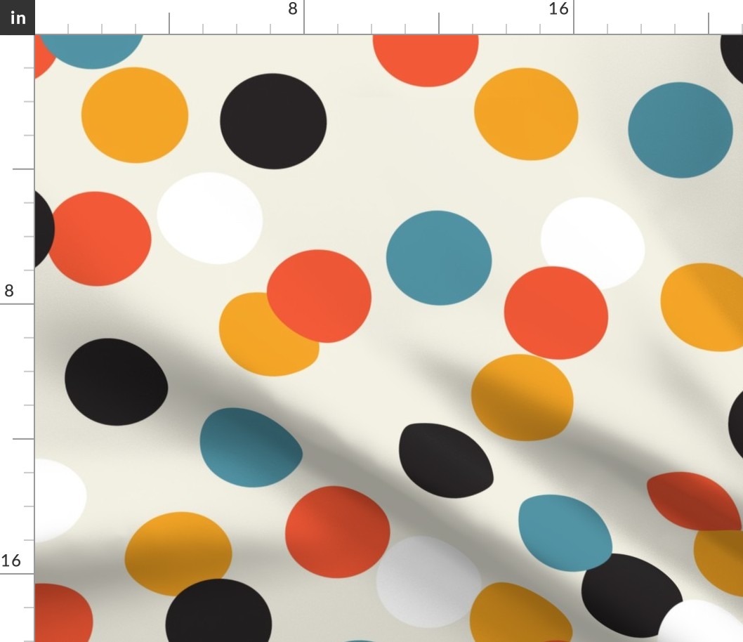 Bauhaus Polka Dots | Ivory | X-Large