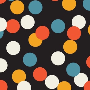 Bauhaus Polka Dots | Black | X-Large