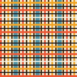 Bauhaus Multi Plaid | Ivory | X-Large