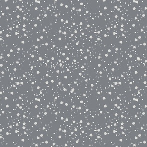 Splatter ditsy dots | White on Dior Gray | Neutral menswear