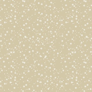 Splatter ditsy dots | White on Williamsburg Stone | Neutral