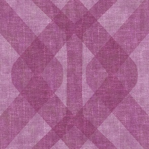 Medium Retro Geometric - a vintage textured print in Pink