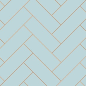 Blue and tan herringbone pattern 