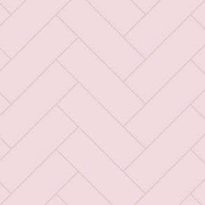 Pink and tan herringbone pattern