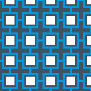 Concentric Blue Squares