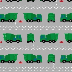 mixer truck green