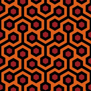 Overlook Hotel Carpet Pattern Variant