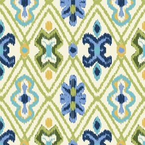 Ikat Style Green