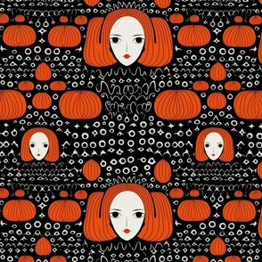 gothic anime pumpkin queen