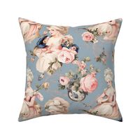 Marie Antoinette pink floral rococo roses