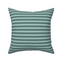 Horizontal Stripes forest green and serenity blue