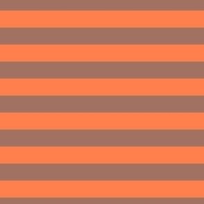 Horizontal Stripes orange and brown
