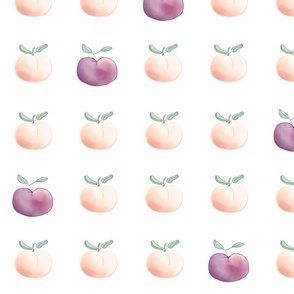 Peaches and plums