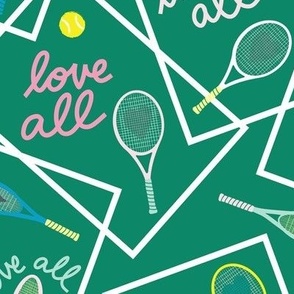 Love All - Hand Drawn Tennis