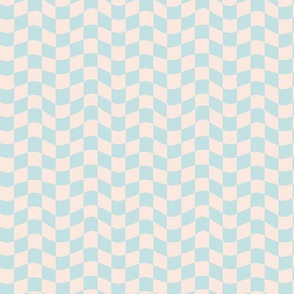 Checkered waves - Blue