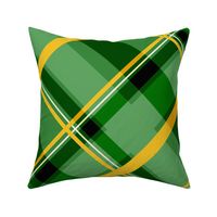 Green and Gold Trellis Plaid