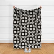 Bauhaus Checkered Geo | Black & Ivory | X-Large