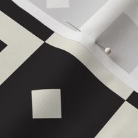 Bauhaus Checkered Geo | Black & Ivory | X-Large