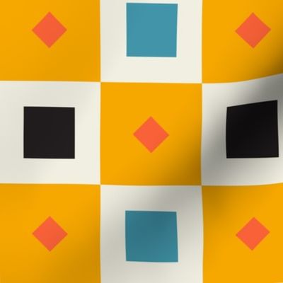 Bauhaus Checkered Geo | Multi | X-Large