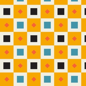 Bauhaus Checkered Geo | Multi | X-Large