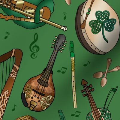 Traditional Irish Music Session (Shamrock Green)
