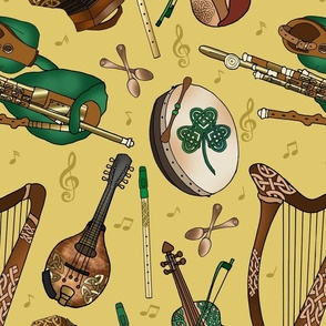 Traditional Irish Music Session (Gold large scale)