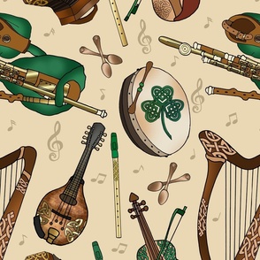 Traditional Irish Music Session (Khaki Tan large scale)