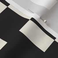 Bauhaus Staggered Stripe | Black & Ivory | X-Large