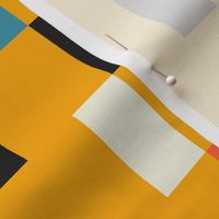 Bauhaus Staggered Stripe | Yellow | X-Large