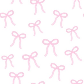 pink watercolor bows