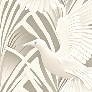 Flight of Elegance: Art Deco Aviary Symphony