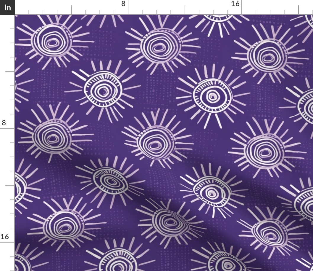 mud cloth_ bogolan purple 1