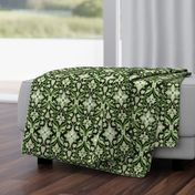 Historical Decorative pattern - Green, Black