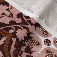 Historical Decorative Pattern - Rose Brown