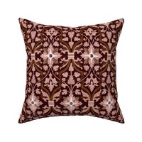 Historical Decorative Pattern - Rose Brown