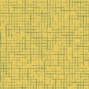 Yellow and Green Linen Look, Yellow  Woven Texture, Coarse Green Texture, Simple Woven Texture, Textured Weave as Textured Background