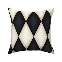 Fanciful Black and Antique White Harlequin (large scale)