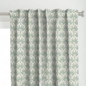 Jaipur Palm Tropical Blockprint - Mint on Cream