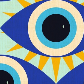 evil eye pale green wallpaper - 24 in