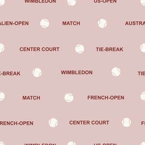 Famous Tennis courts and tennisballs_blush_large