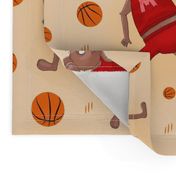 A sporty mouse playing basketball - large scale