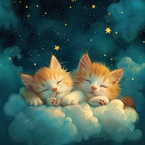 Cute Funny sleepy kittens 3