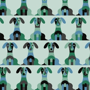 Abstract Dog Pattern