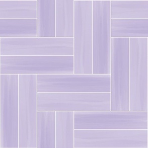 Double block herringbone pattern tiles lilac