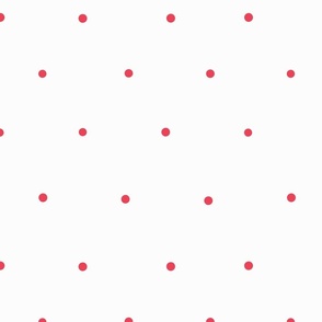 Polka dot white and red background