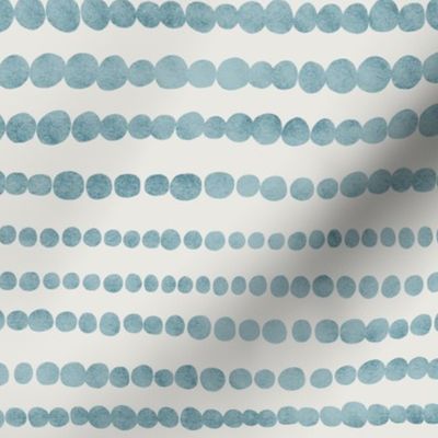 dots stripes v1 - horizontal - aqua blue