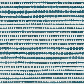 dots stripes v1 - horizontal - teal blue