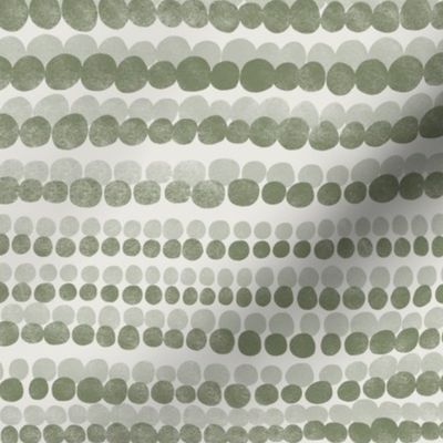 dots stripes v2 - horizontal - olive green